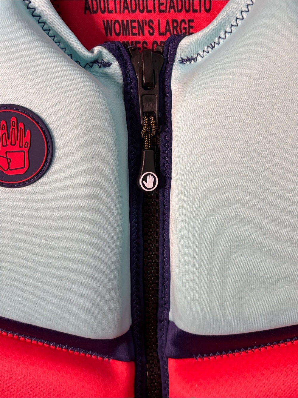 Body Glove - Women's Life Jacket Vest in Teal, Red & Navy - Large - Picture 2 of 11